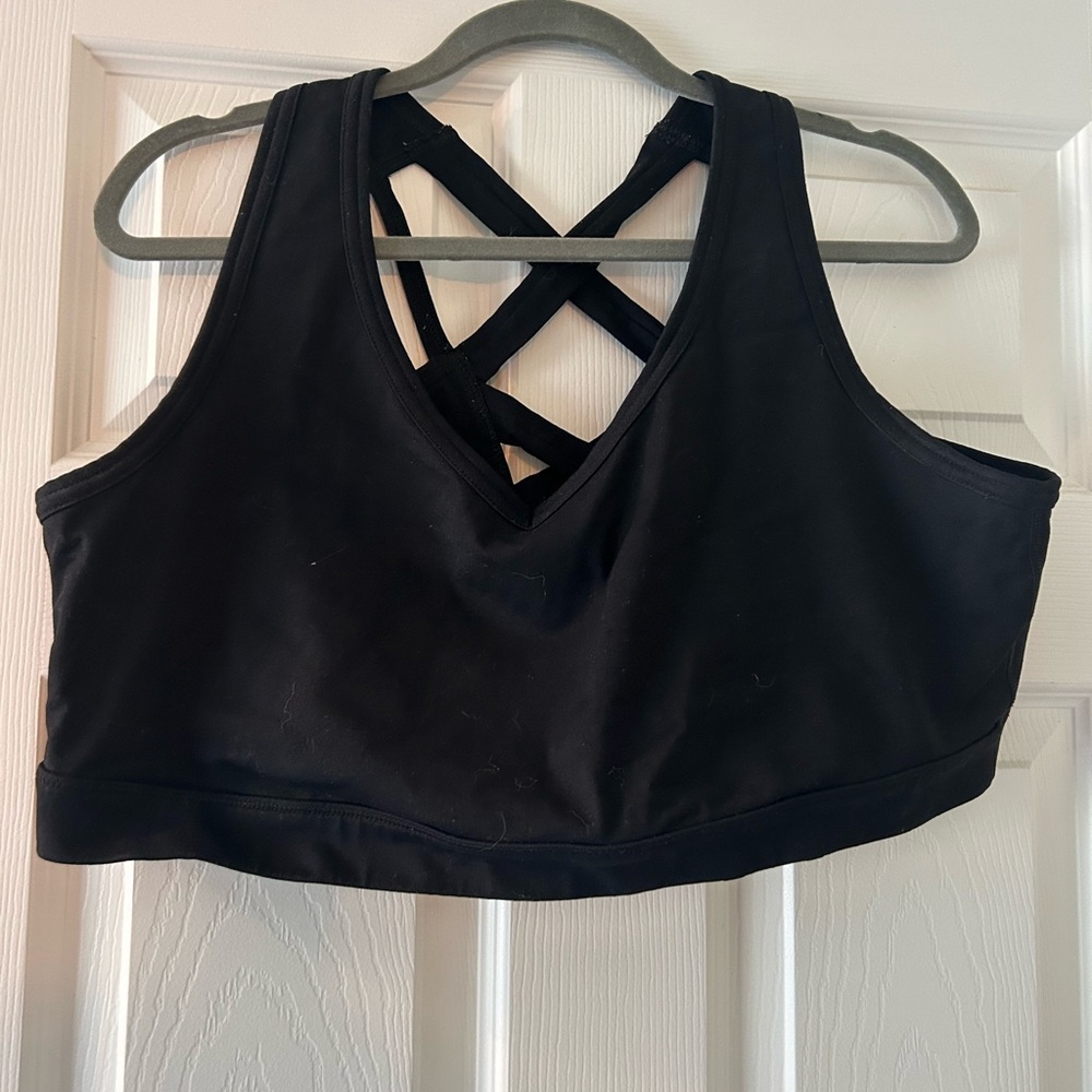 Torrid Black Criss-Cross Sports Bra
